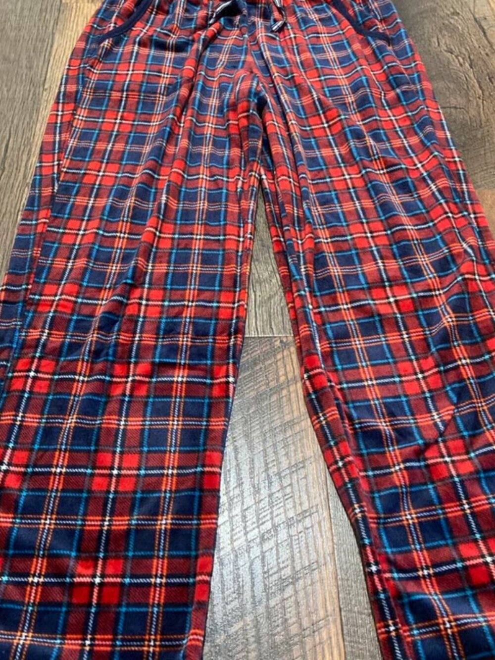 Women's Plaid Fleece Pajama Pants Size Small